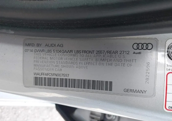 Audi A6 cena 33900 przebieg: 108426, rok produkcji 2015 z Chodzież małe 37